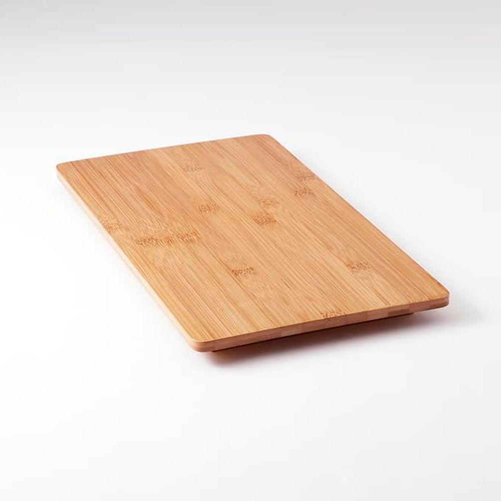 American Metalcraft Brown Bamboo Small Rectangular Flat Platter, 14-1/2 X 8-1/4 X 1 Inch