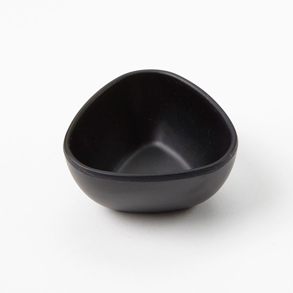 American Metalcraft Black Bamboo Fiber 2 Ounce Triangular Sauce Cup, 2-5/8 Inch Triangle X 1-1/2 Inch Height