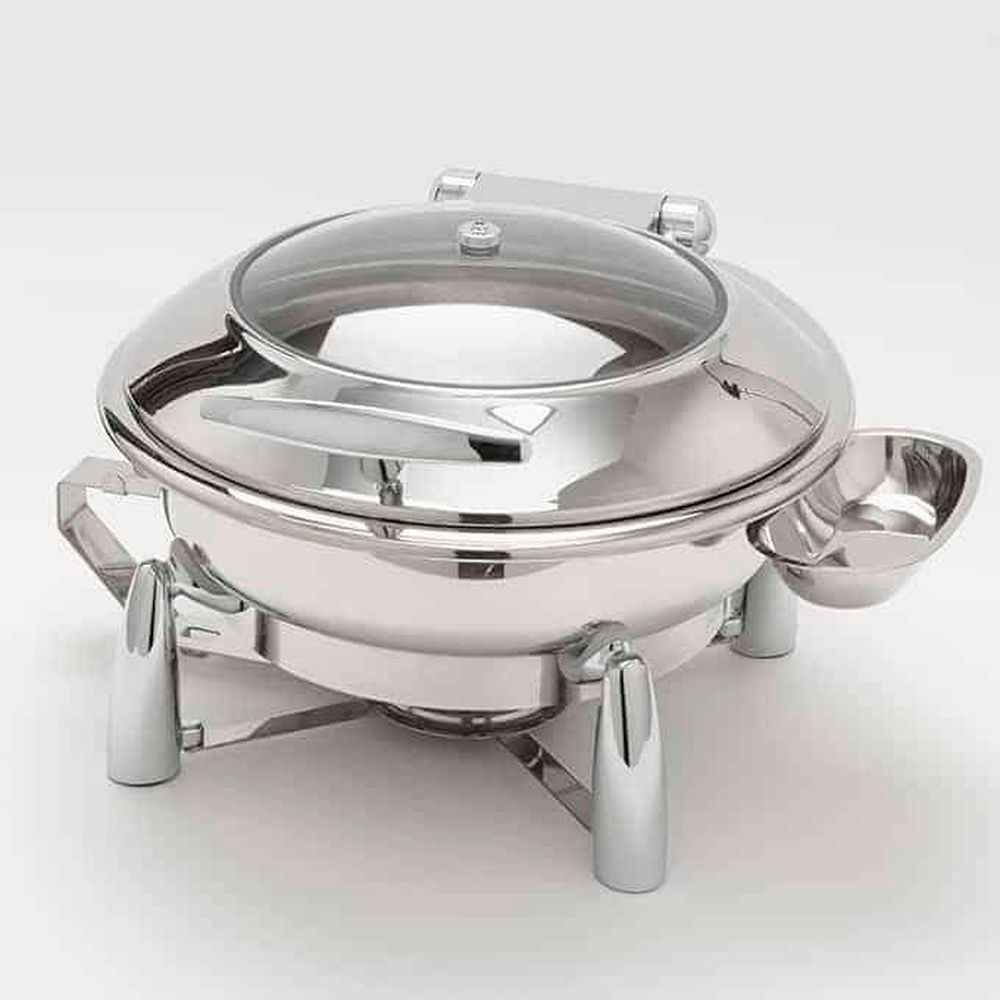 American Metalcraft Evolution Stainless Steel 7 Quart Round Chafer, 20-1/2 X 20 X 12 Inch