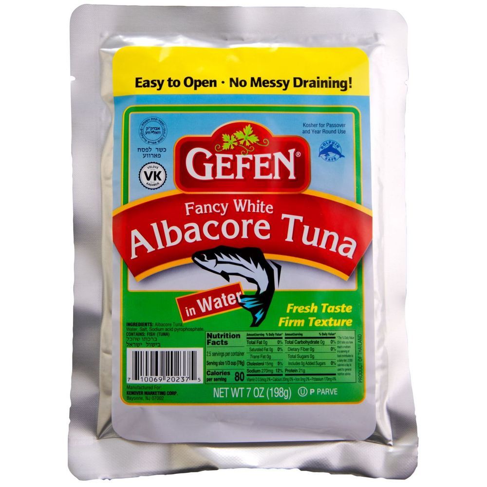 Gefen Chunk Fancy White Albacore Tuna In Water, 7 Ounce -- 12 Per Case