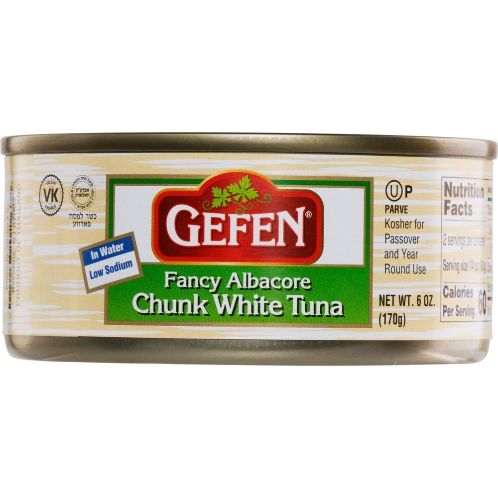 Gefen Diet Chunk Fancy White Albacore Tuna, 6 Ounce -- 48 Per Case