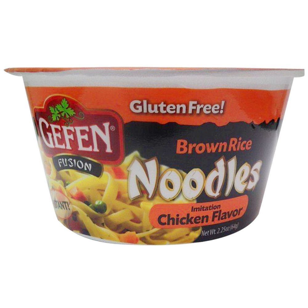 Gefen Chicken Brown Rice Noodle Bowl, 2.25 Ounce -- 12 Per Case