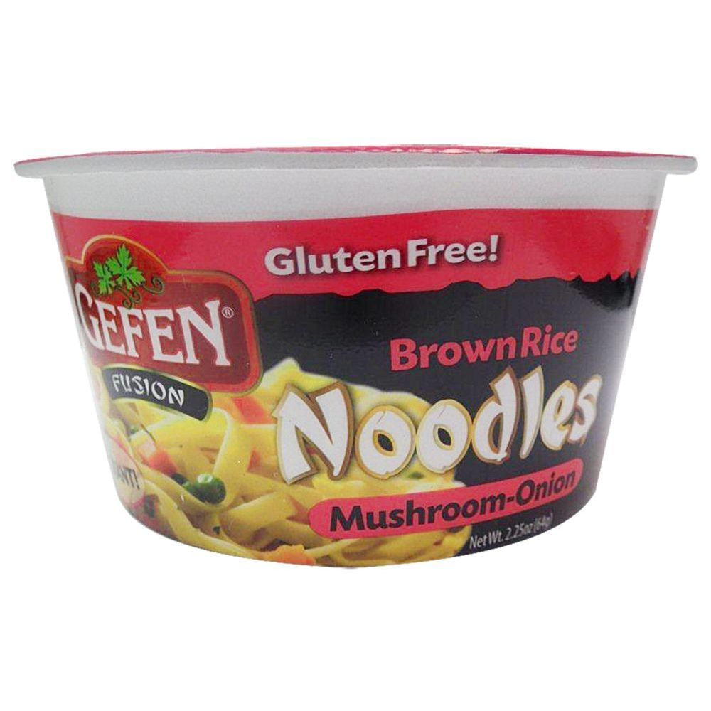 Gefen Mushroom-onion Brown Rice Noodle Bowl, 2.25 Ounce -- 12 Per Case