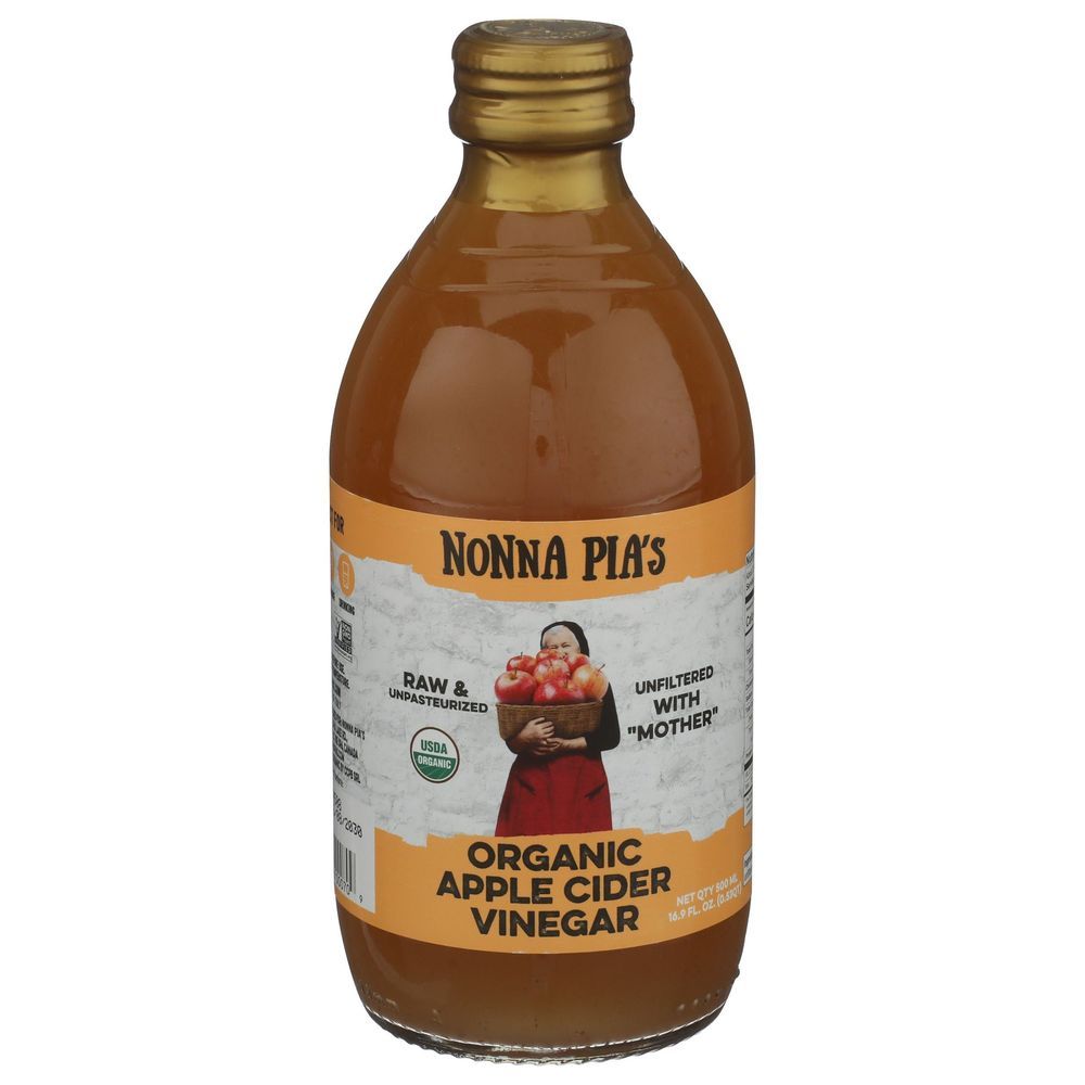 Nonna Pia's Organic Apple Cider Vinegar, 16.9 Fluid Ounce -- 6 Per Case