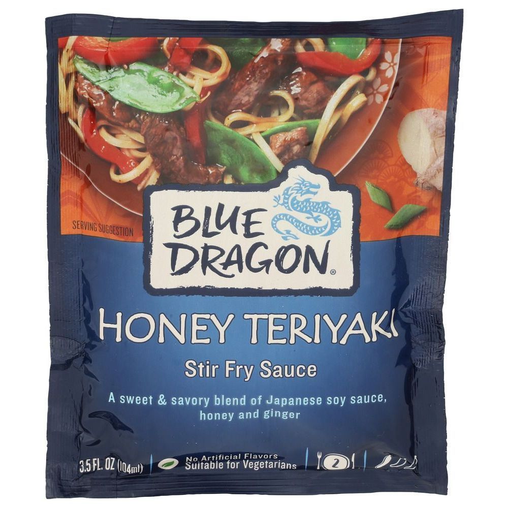 Blue Dragon Honey Teriyaki Stir Fry Sauce, 3.5 Fluid Ounce -- 12 Per Case