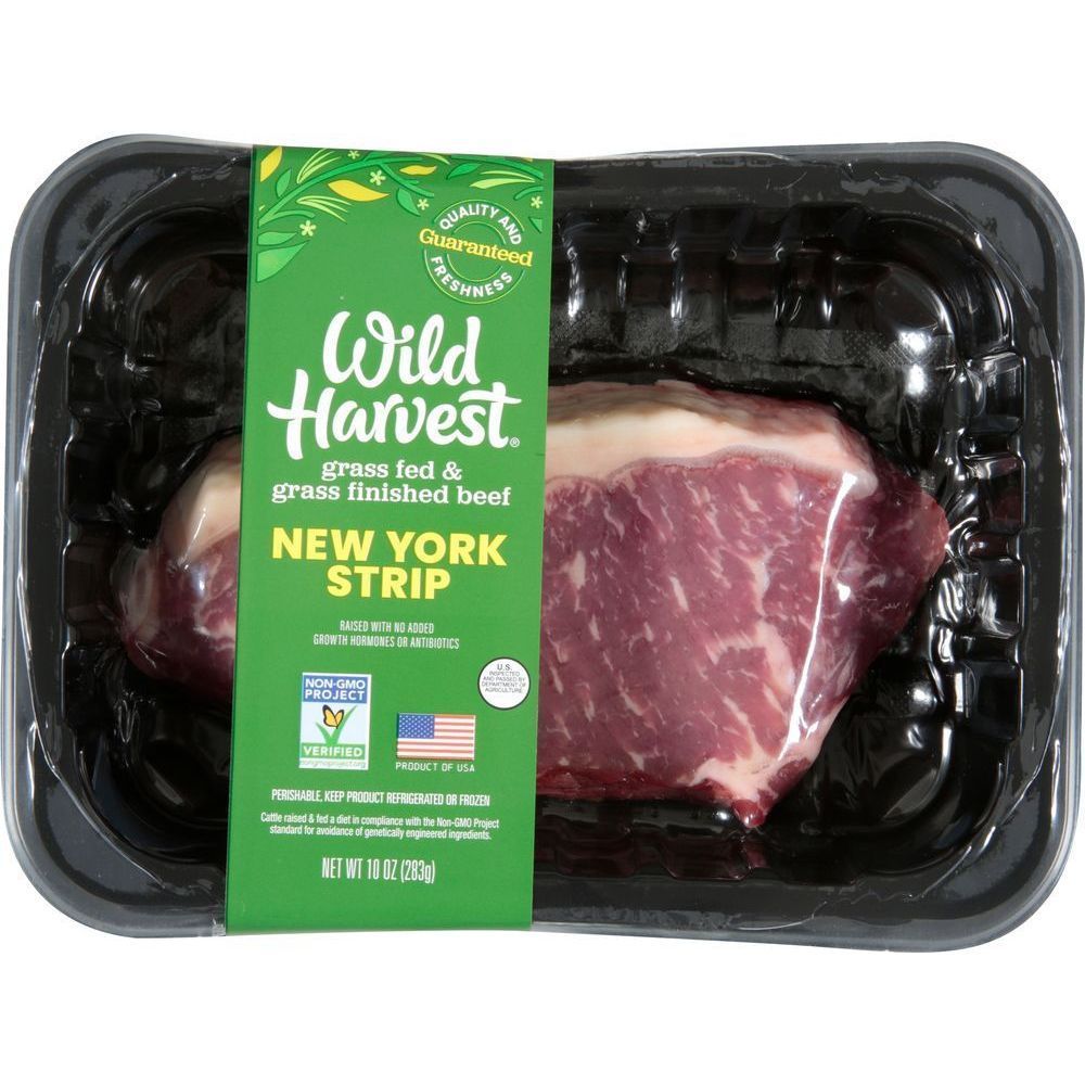 Wild Harvest New York Beef Strip, 10 Ounce -- 9 Per Case