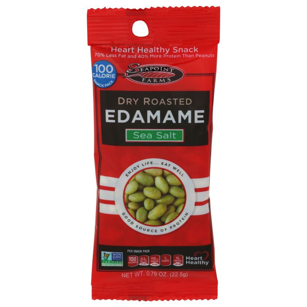 Seapoint Farms Lightly Salted Dry Roasted Edamame Snack, 0.79 Ounce -- 96 Per Case