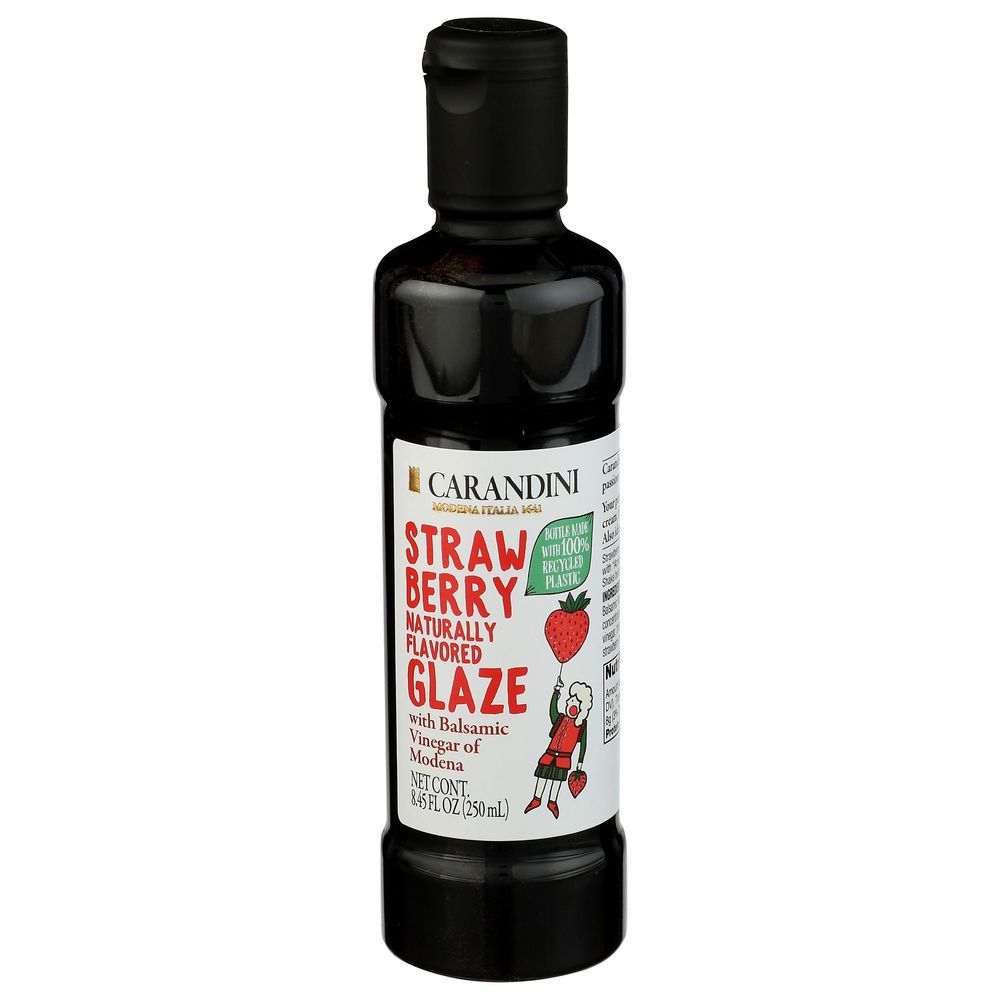 Carandini Strawberry Glaze With Balsamic Vinegar, 8.45 Ounce -- 6 Per Case