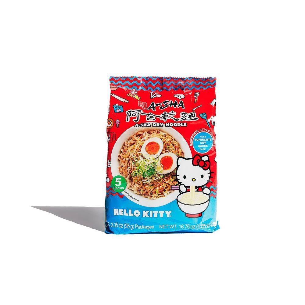 A-sha Foods Hello Kitty Mandarin Noodles With Supercute Soy Sauce, 16.75 Ounce -- 6 Per Case