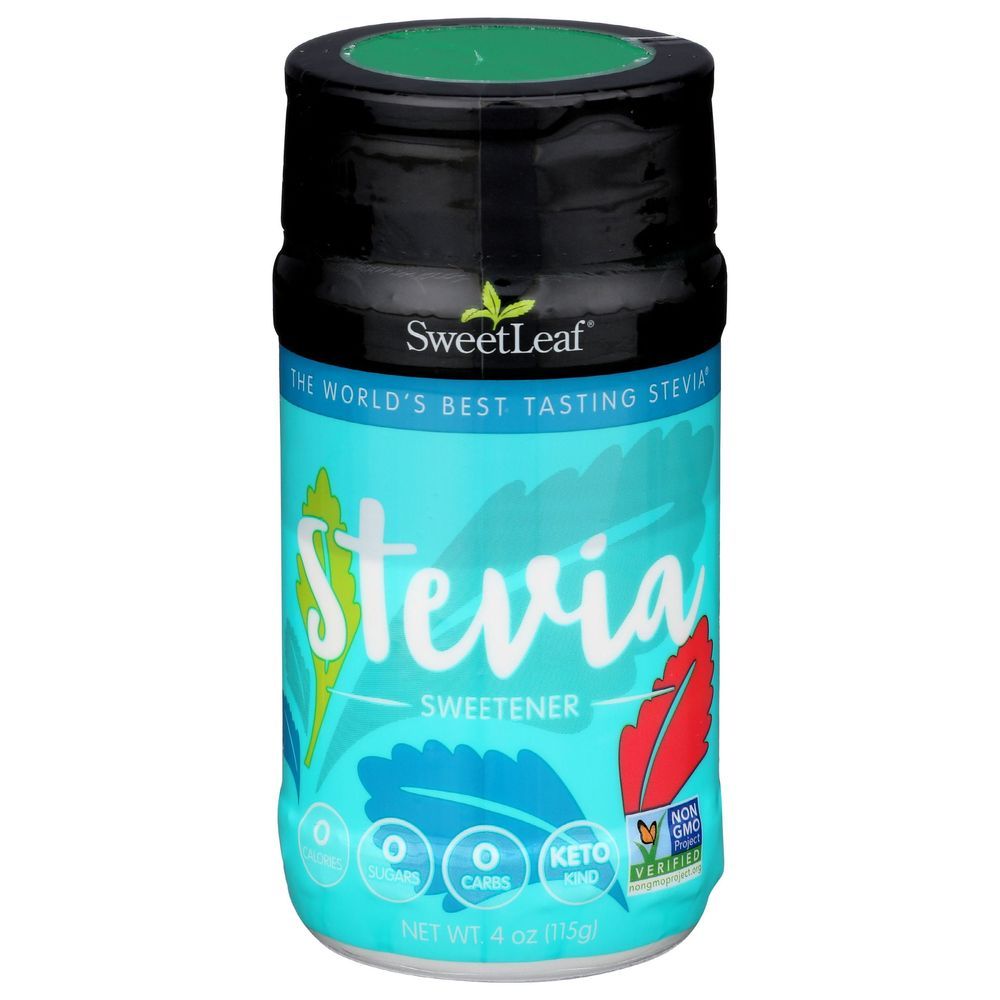 Sweet Leaf Stevia Sweetener Powder, 4 Ounce Shaker -- 6 Per Case