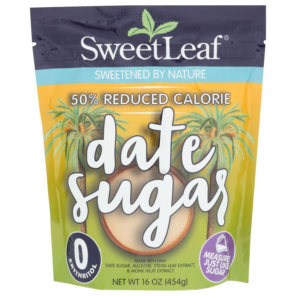 Sweetleaf 50 Percent Reduced Calorie Date Sugar Sweetener, 16 Ounce -- 6 Per Case