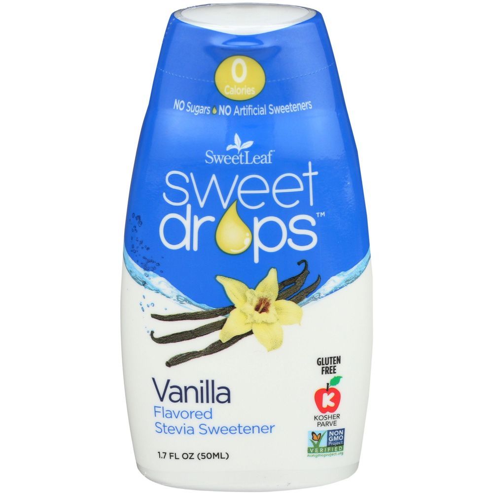 Sweetleaf Sweet Drops Vanilla Flavored Stevia Sweetener, 1.7 Ounce -- 12 Per Case