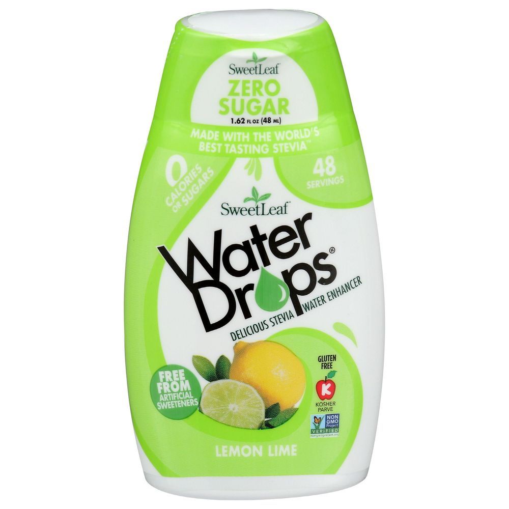 Sweetleaf Lemon Lime Water Drops Enhancer, 1.62 Fluid Ounce -- 12 Per Case