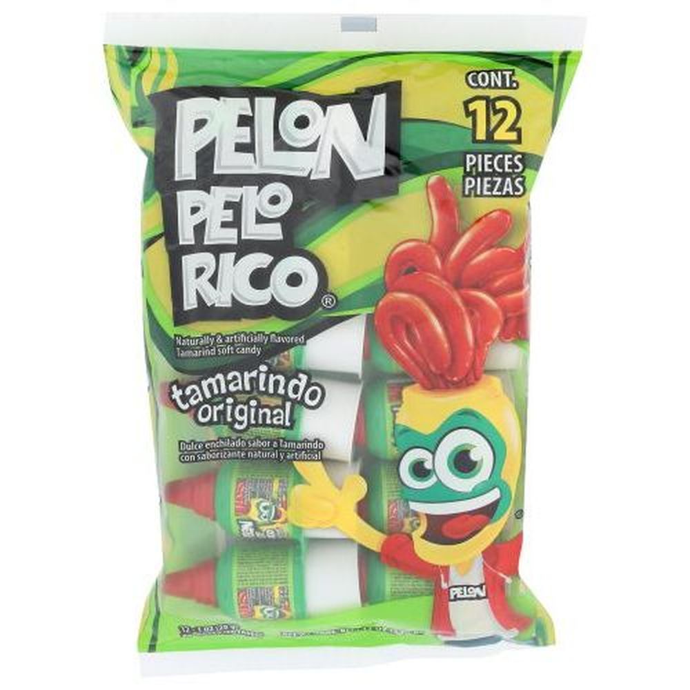 Lorena Candy Pelon Pelo Rico Tamarindo Soft Candy, 12 Ounce -- 24 Per Case