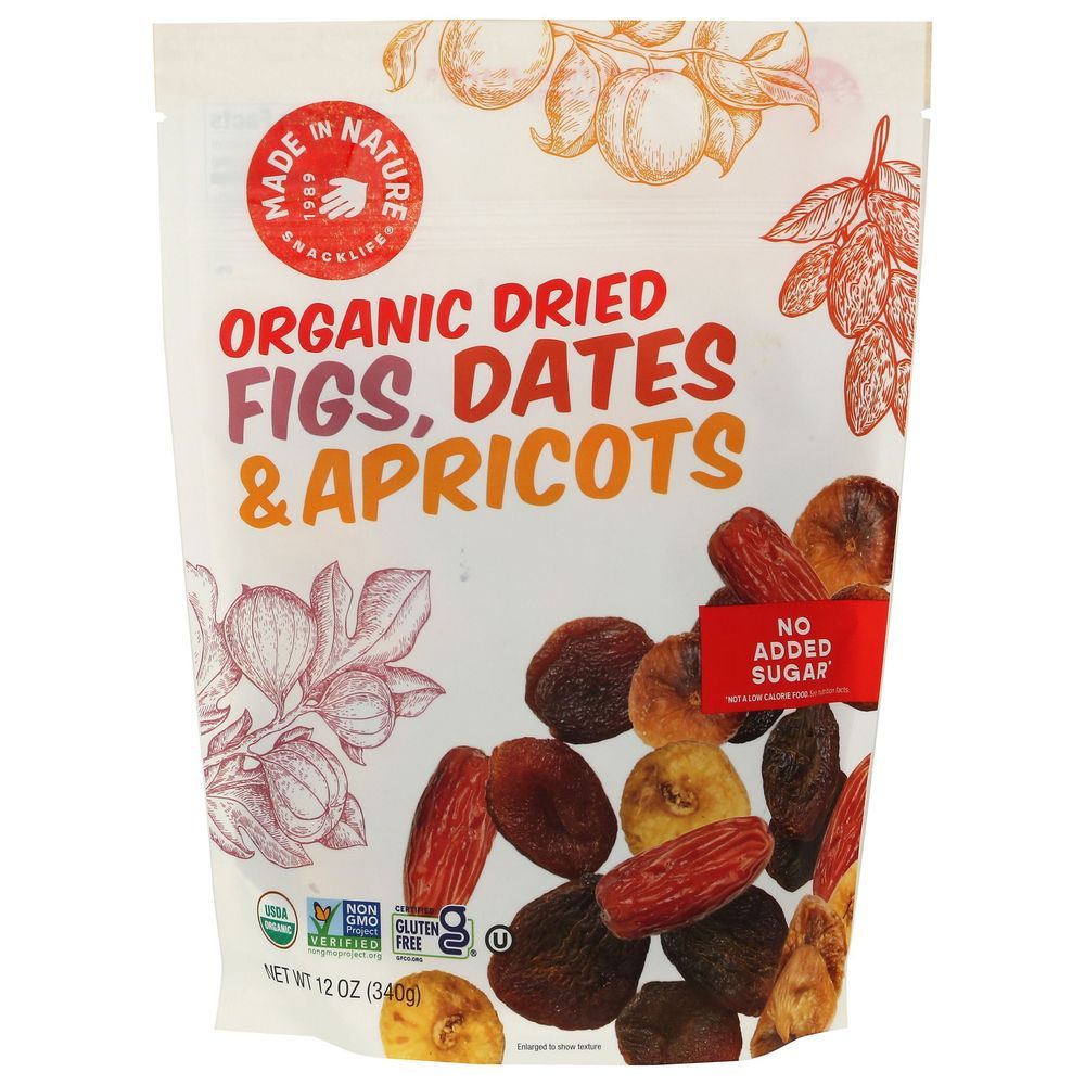 Made In Nature Organic Dried Figs Dates And Apricots, 12 Ounce -- 6 Per Case