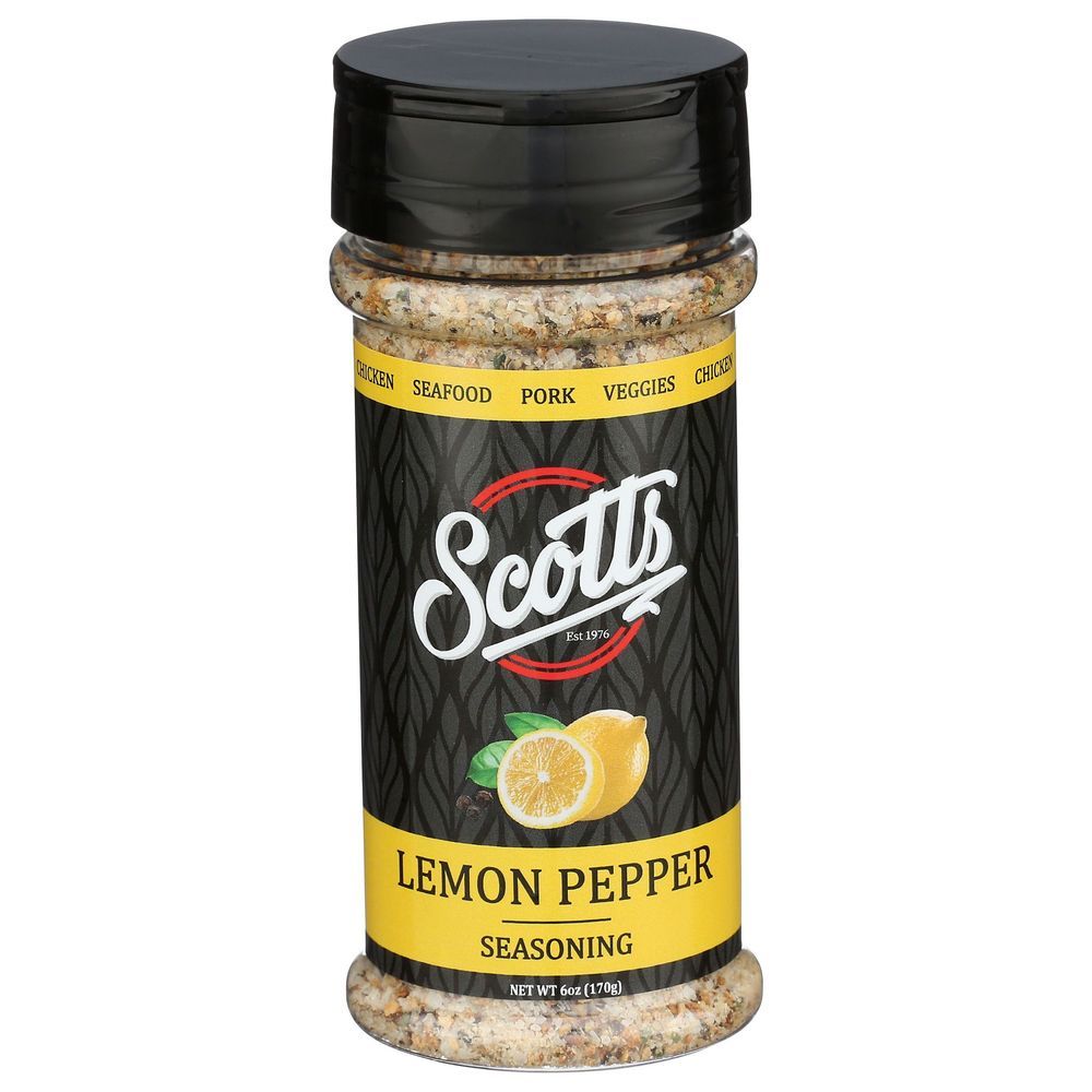 Scotts Lemon Pepper Seasoning, 6 Ounce -- 12 Per Case