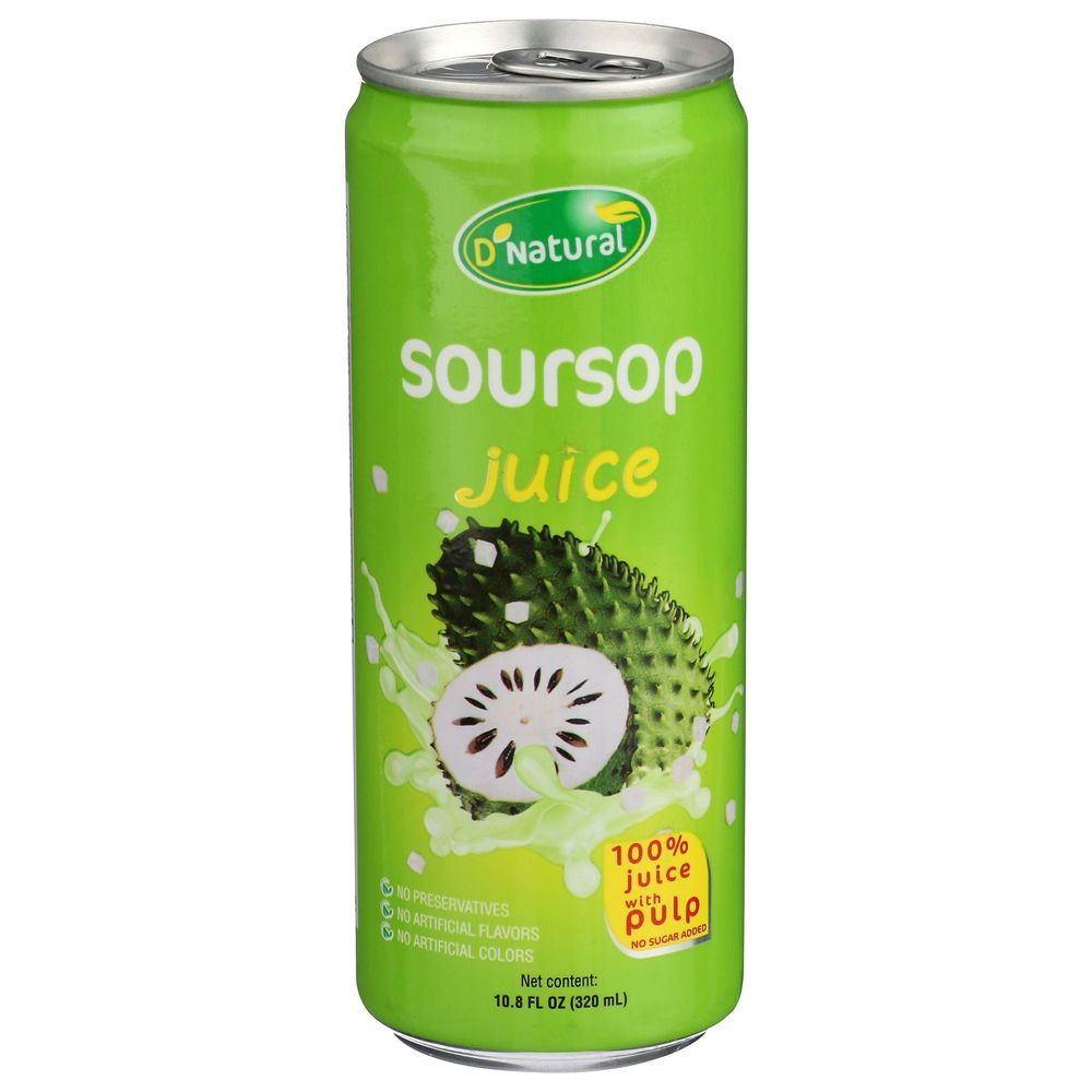 D'natural Soursop Juice, 10.8 Fluid Ounce -- 12 Per Case