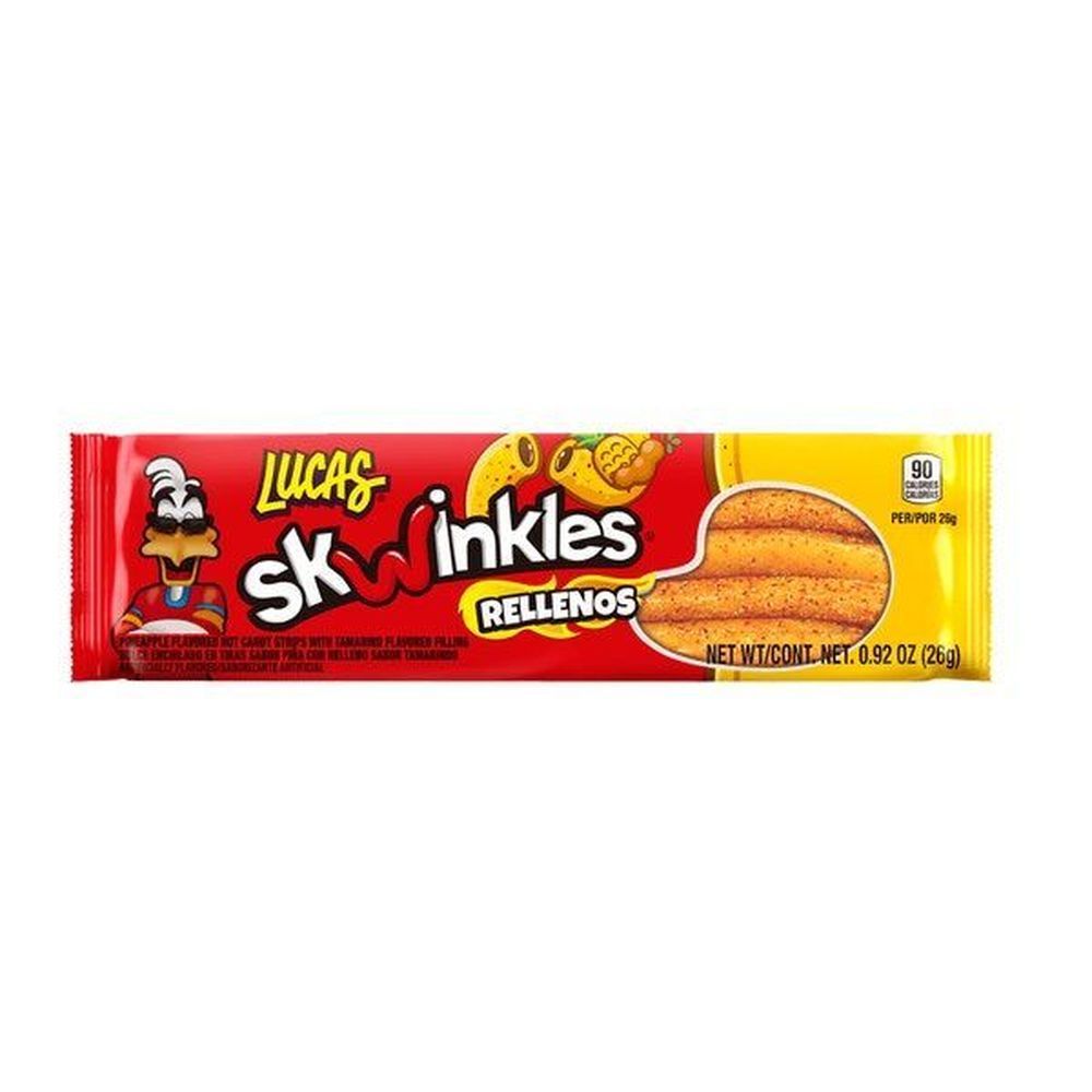 Lucas Skwinkles Rellenos Pineapple And Tamarind Flavor Candy, 0.92 Ounce -- 12 Per Case