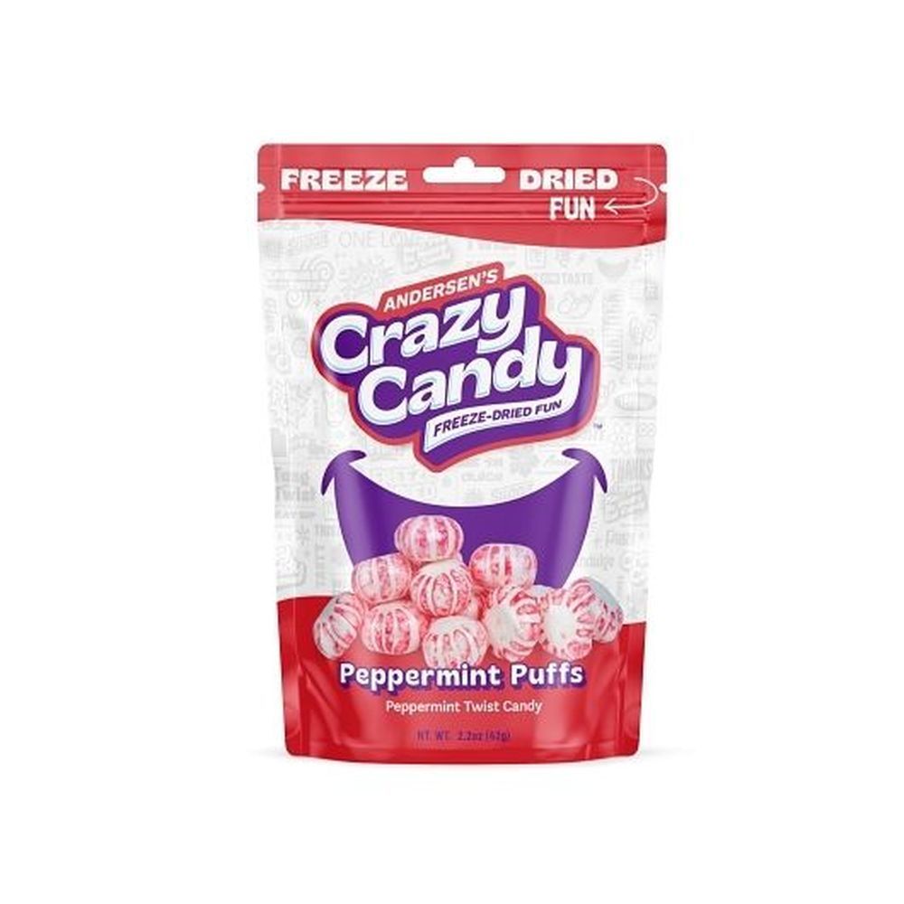 Crazy Candy Peppermint Puffs Candy, 2.2 Ounce -- 12 Per Case