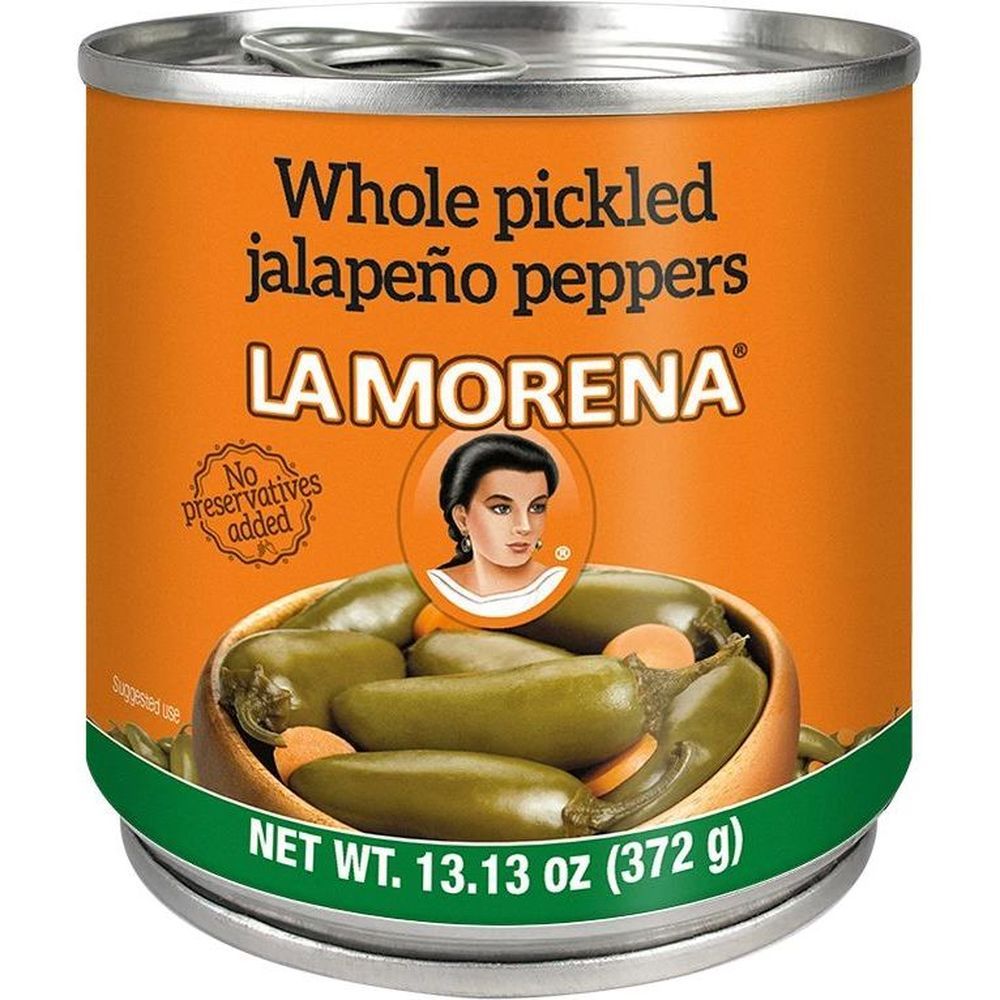 La Morena Whole Pickled Jalapeno Peppers, 13.13 Ounce -- 6 Per Case