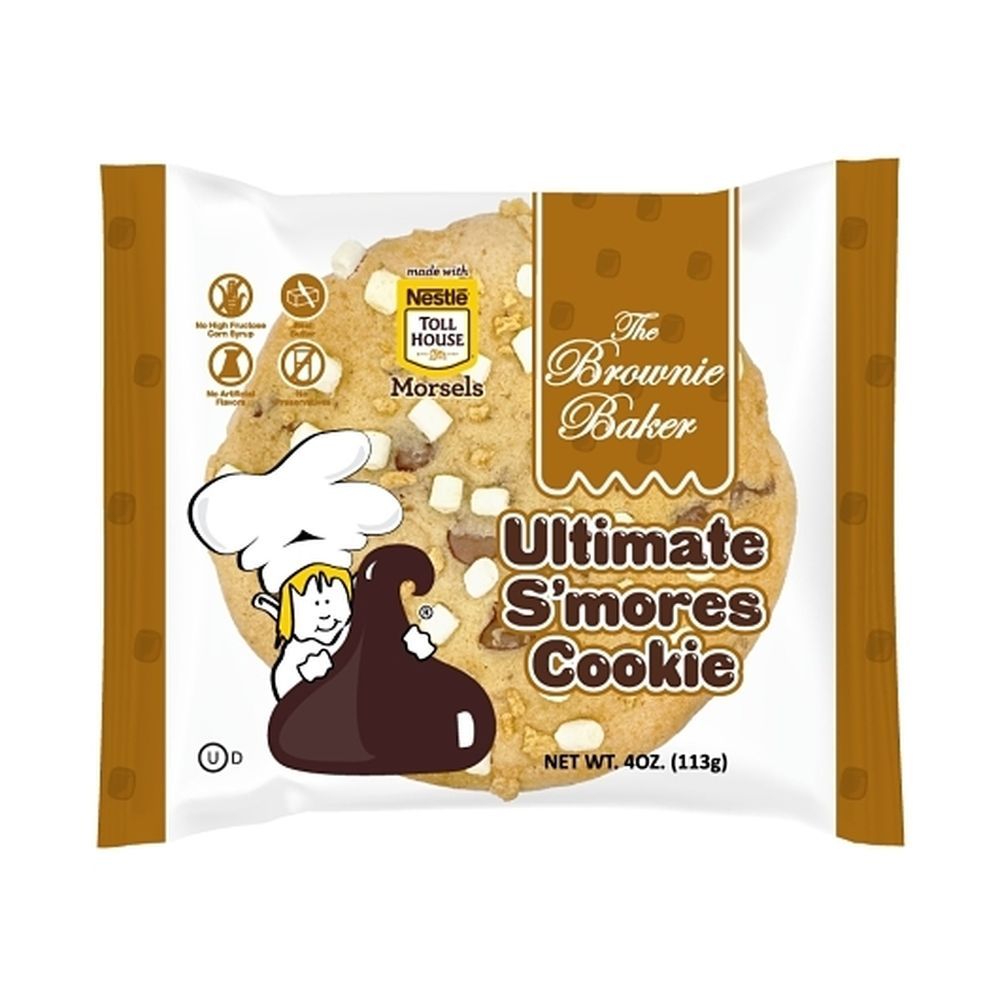 The Brownie Baker S'mores Cookie, 4 Ounce -- 12 Per Case