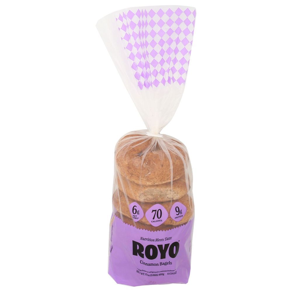 Royo Cinnamon Bagels, 17 Ounce -- 6 Per Case