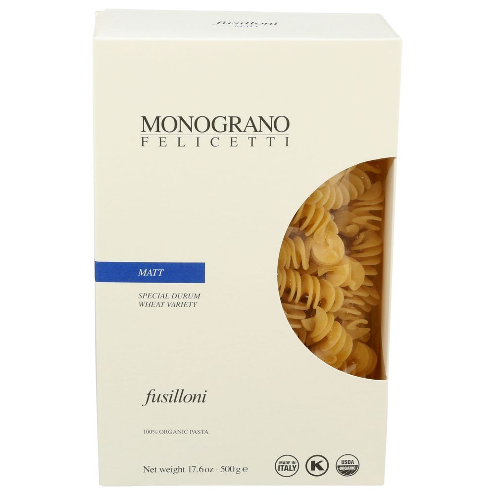 Felicetti Organic Matt Fusilloni Pasta, 17.6 Ounce -- 8 Per Case