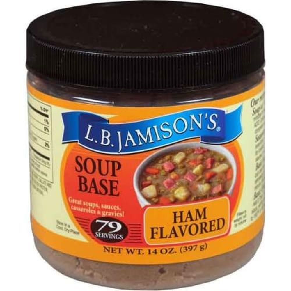 L.b. Jamison's Ham Flavored Soup Base, 14 Ounce -- 6 Per Case