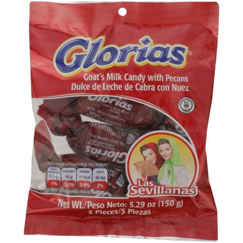 Las Sevillanas Glorias Goat's Milk Candy With Pecans, 5.29 Ounce -- 15 Per Case