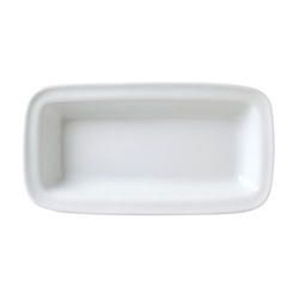 Market Buffet Porcelain White 32 Ounce Rectangle Hospitality Plate, 12 Count