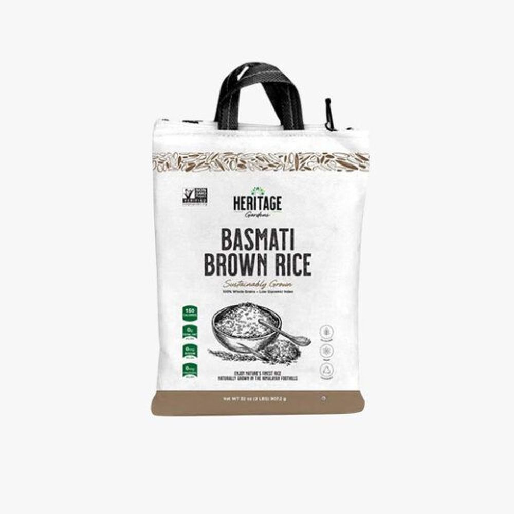 Heritage Gardens Basmati Brown Rice, 2 Pound -- 5 Per Case