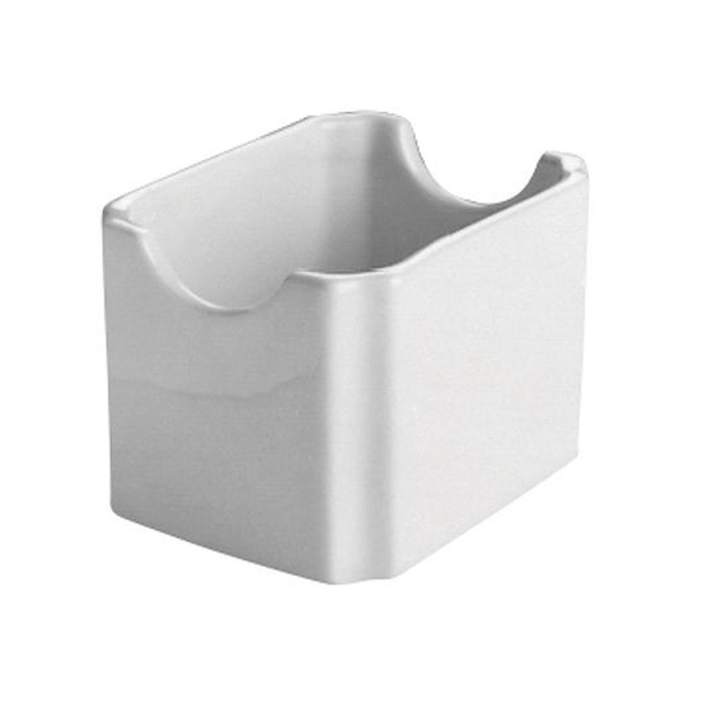 Hall China Bright White Sugar Packet Holder, 24 Count