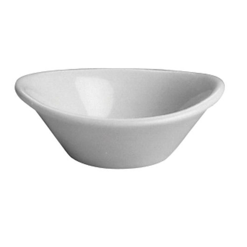 Hall China Bright White 1.5 Ounce Oval Jelly Butter Dish, 72 Count