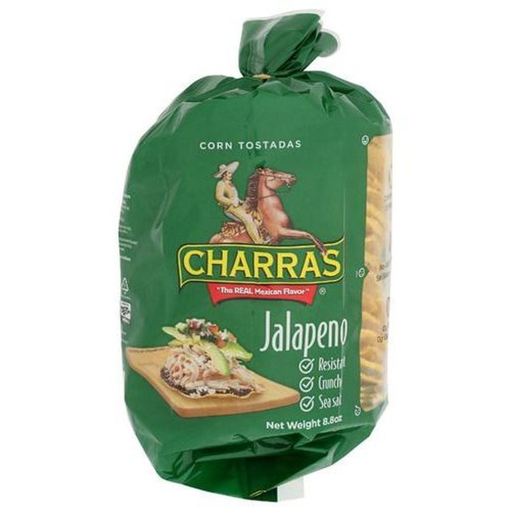Charras Jalapeno Tostada, 8.8 Ounce -- 8 Per Case