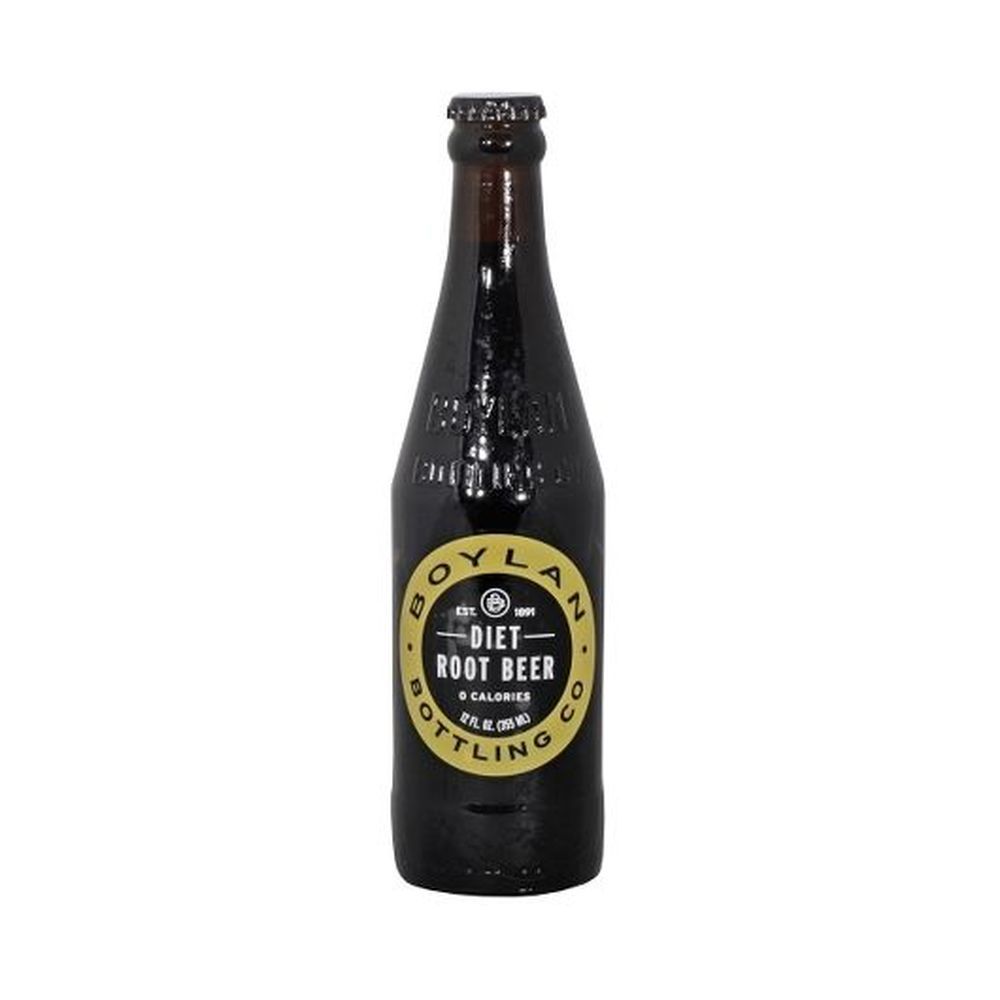 Boylan Bottling Diet Root Beer Soda, 12 Fluid Ounce -- 24 Per Case
