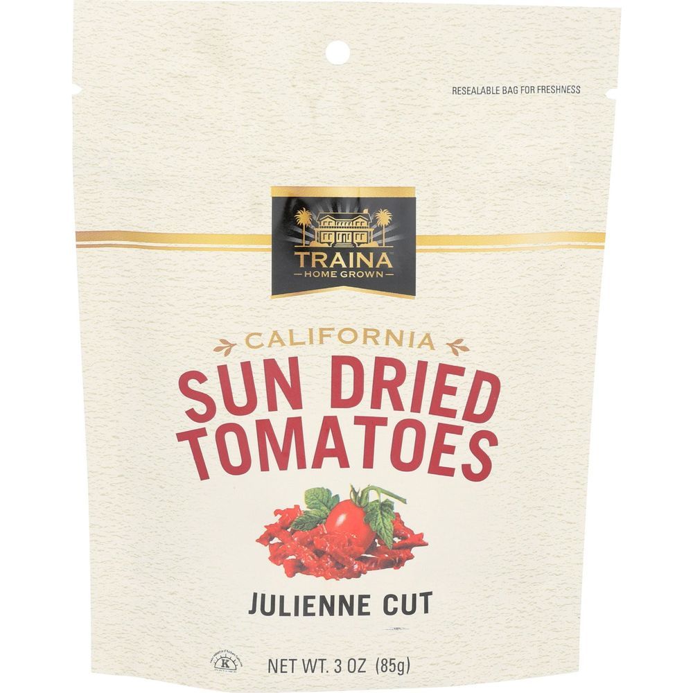 Traina Julienne Cut Sun Dried Tomatoes, 3 Ounce -- 12 Per Case