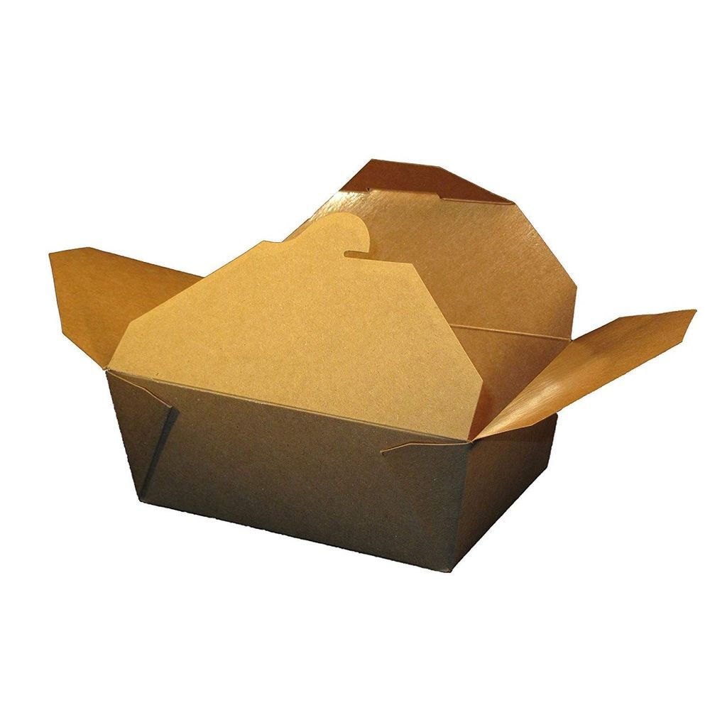 Sqp Number 8 Kraft Paper Eco Food Box, 6 X 4 X 2.5 Inch -- 300 Per Case