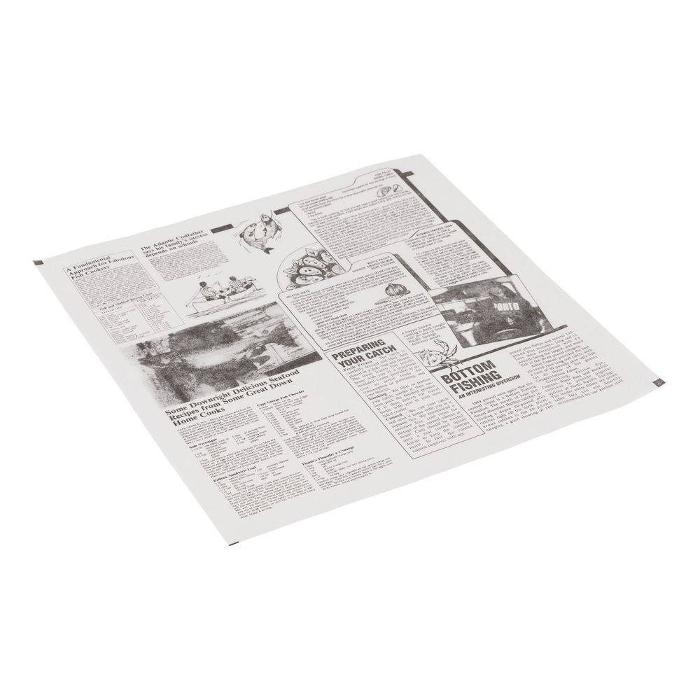 Mcnairn Beacon Print Bleached Grease Resistant Basket Liner, 12 X 12 Inch -- 2000 Per Case