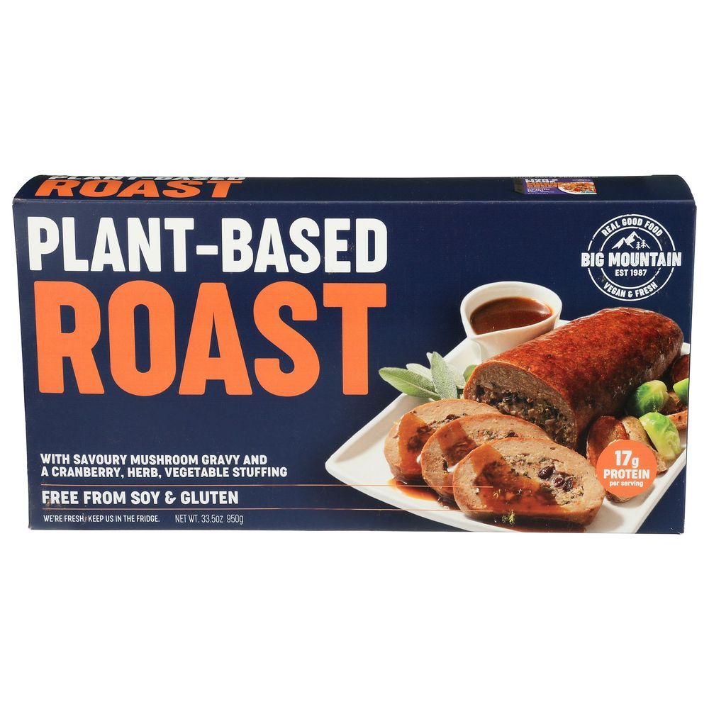 Big Mountain Plant-based Roast With Mushroom Gravy, 33.5 Ounce -- 6 Per Case