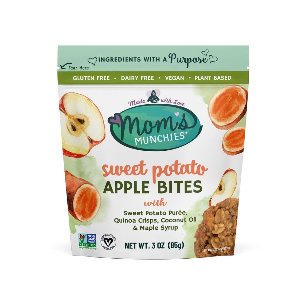 Mom's Munchies Sweet Potato Apple Bites, 3 Ounce -- 12 Per Case