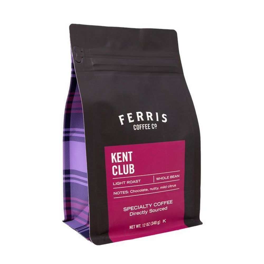 Ferris Kent Club Light Roast Whole Bean Coffee, 12 Ounce -- 6 Per Case