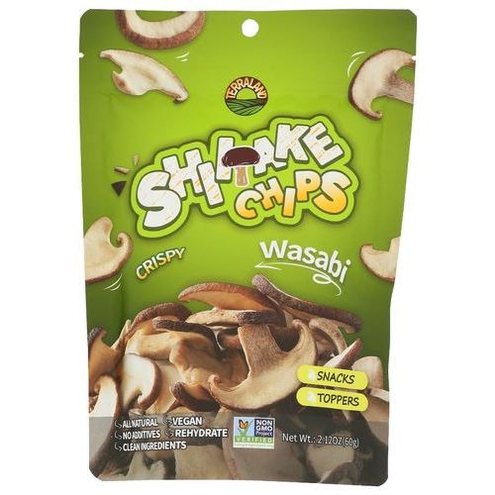 Terraland Wasabi Shiitake Mushroom Chips, 2.12 Ounce -- 8 Per Case