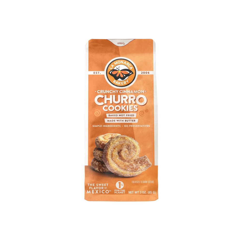 La Monarca Crunchy Cinnamon Churro Cookies, 3 Ounce -- 8 Per Case