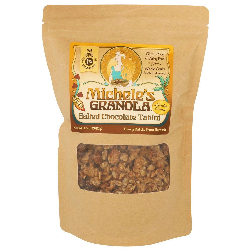 Michele's Granola Salty Chocolate Chip And Tahini Granola With Oats And Coconut, 12 Ounce -- 6 Per Case