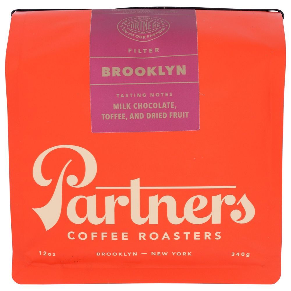 Partners Coffee Roasters Brooklyn Blend Whole Bean Coffee, 12 Ounce -- 6 Per Case