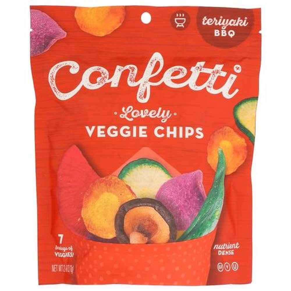 Confetti Teriyaki Bbq Veggie Chips, 2.46 Ounce -- 12 Per Case