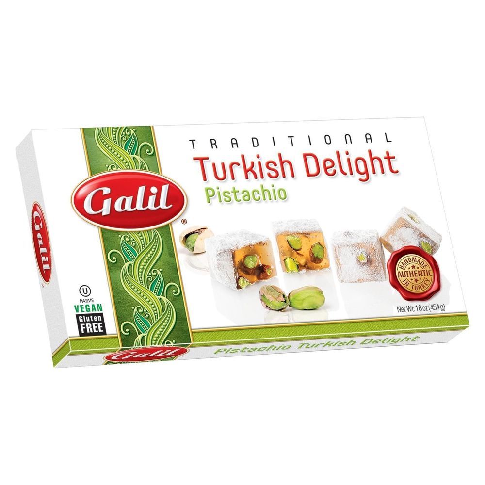 Galil Traditional Turkish Delight Pistachio, 16 Ounce -- 12 Per Case