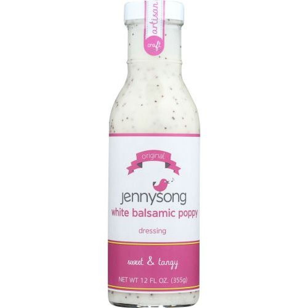 Jennysong White Balsamic Poppy Dressing, 12 Fluid Ounce -- 6 Per Case