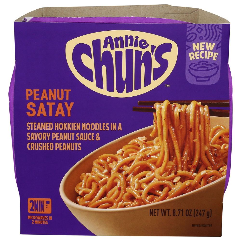 Annie Chun's Peanut Satay Steamed Hokkien Noodle Bowl, 8.71 Ounce -- 6 Per Case