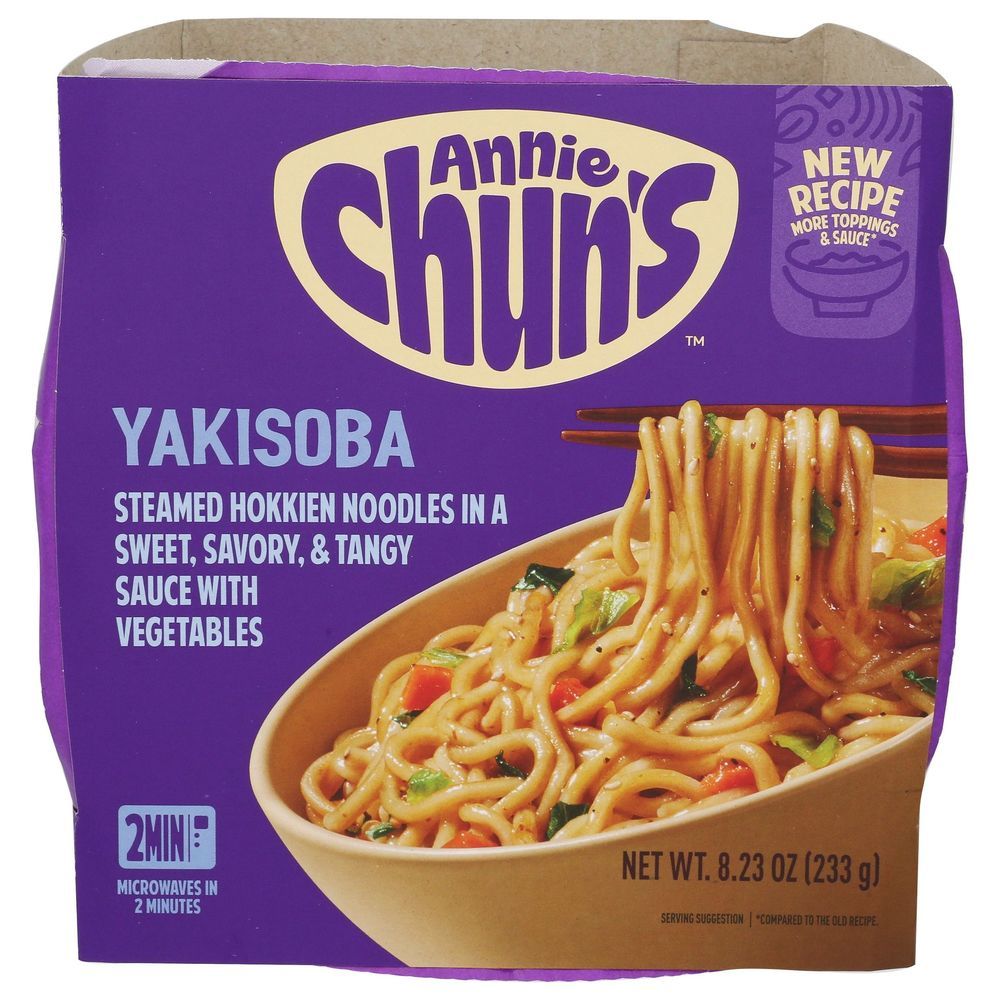 Annie Chun's Yakisoba Steamed Hokkien Noodle Bowl, 8.23 Ounce -- 6 Per Case